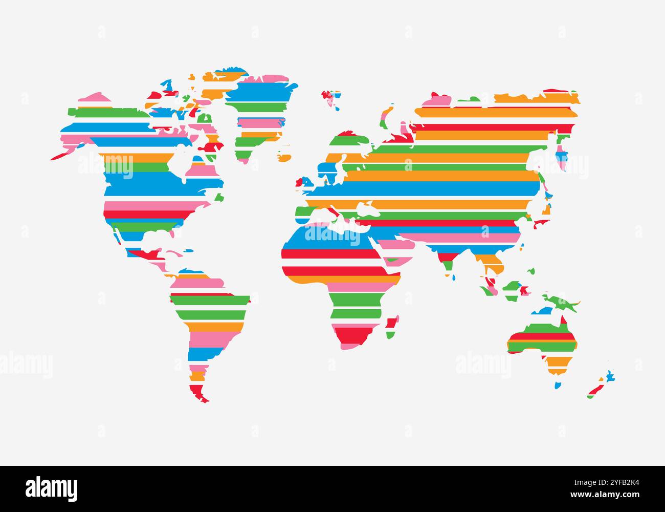 World map. Creative vector illustration. Light background. Business concept Stock Vector