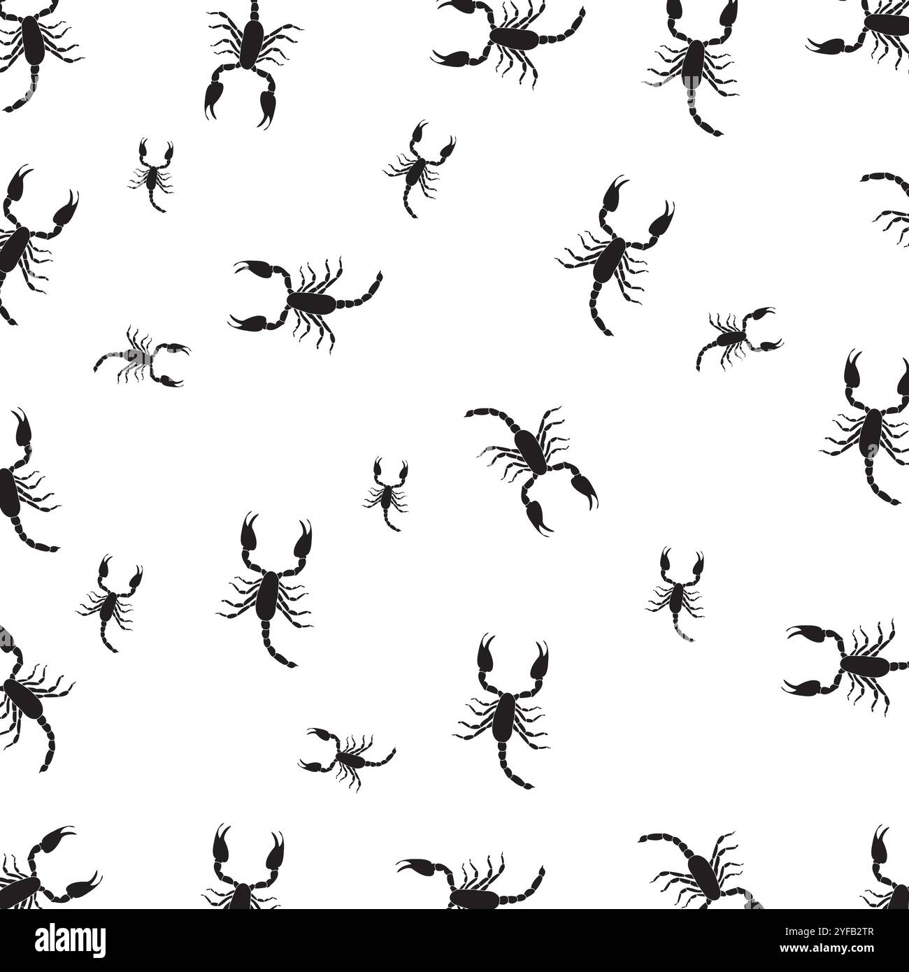 Scorpion vector background illustration design Stock Vector