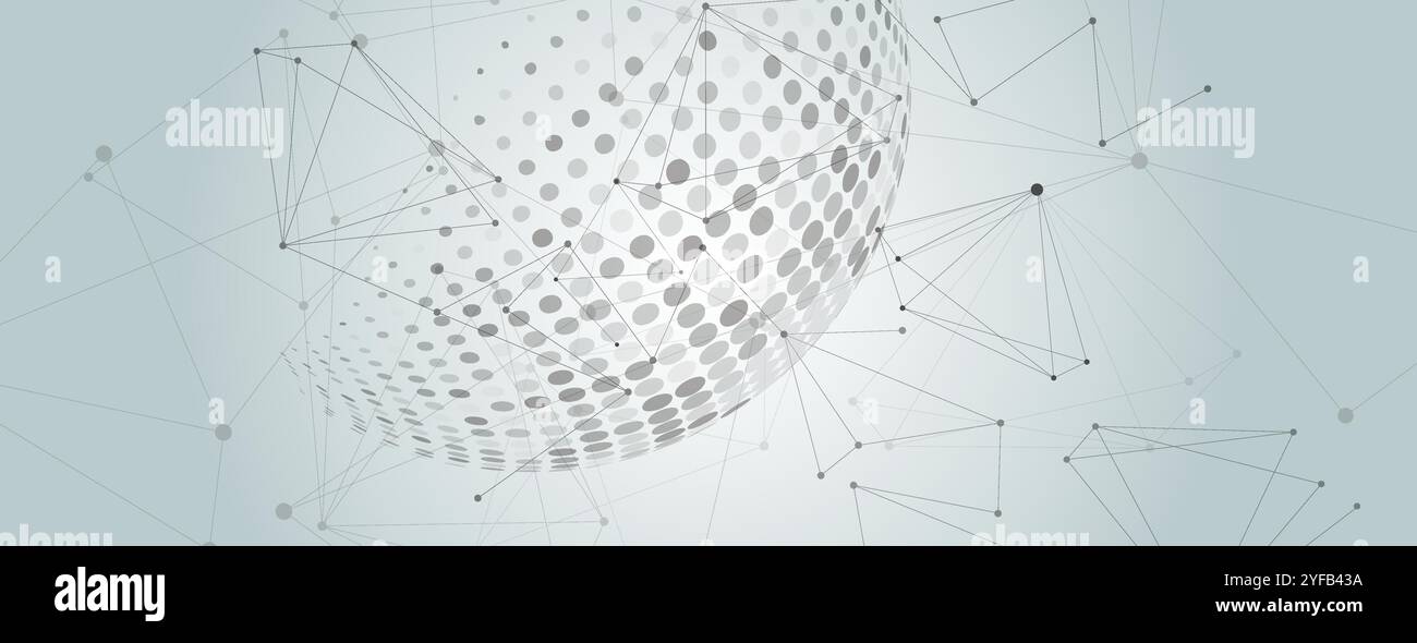 Grunge abstract halftone pattern. Technology modern design. Label design element vector illustration. Dark abstract background Stock Vector