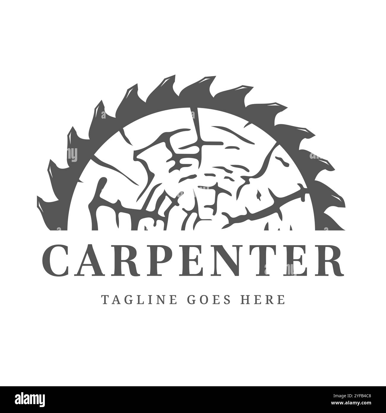 Saw minimalist logo hi-res stock photography and images - Alamy, image size:1300x1390