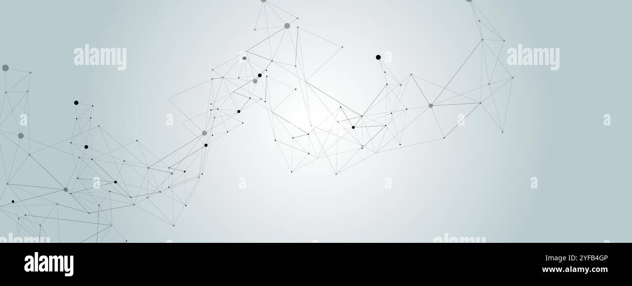 Abstract connect dots for concept design. Technology background concept. Information technology. Vector design Stock Vector