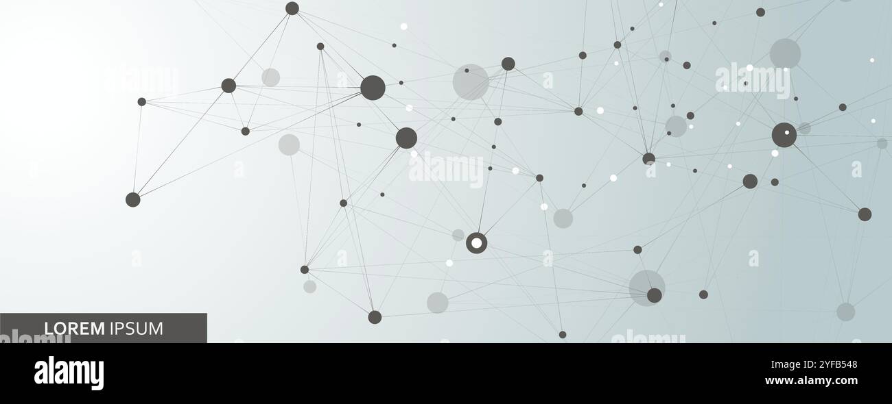 Molecule background. Vector banner design template Stock Vector