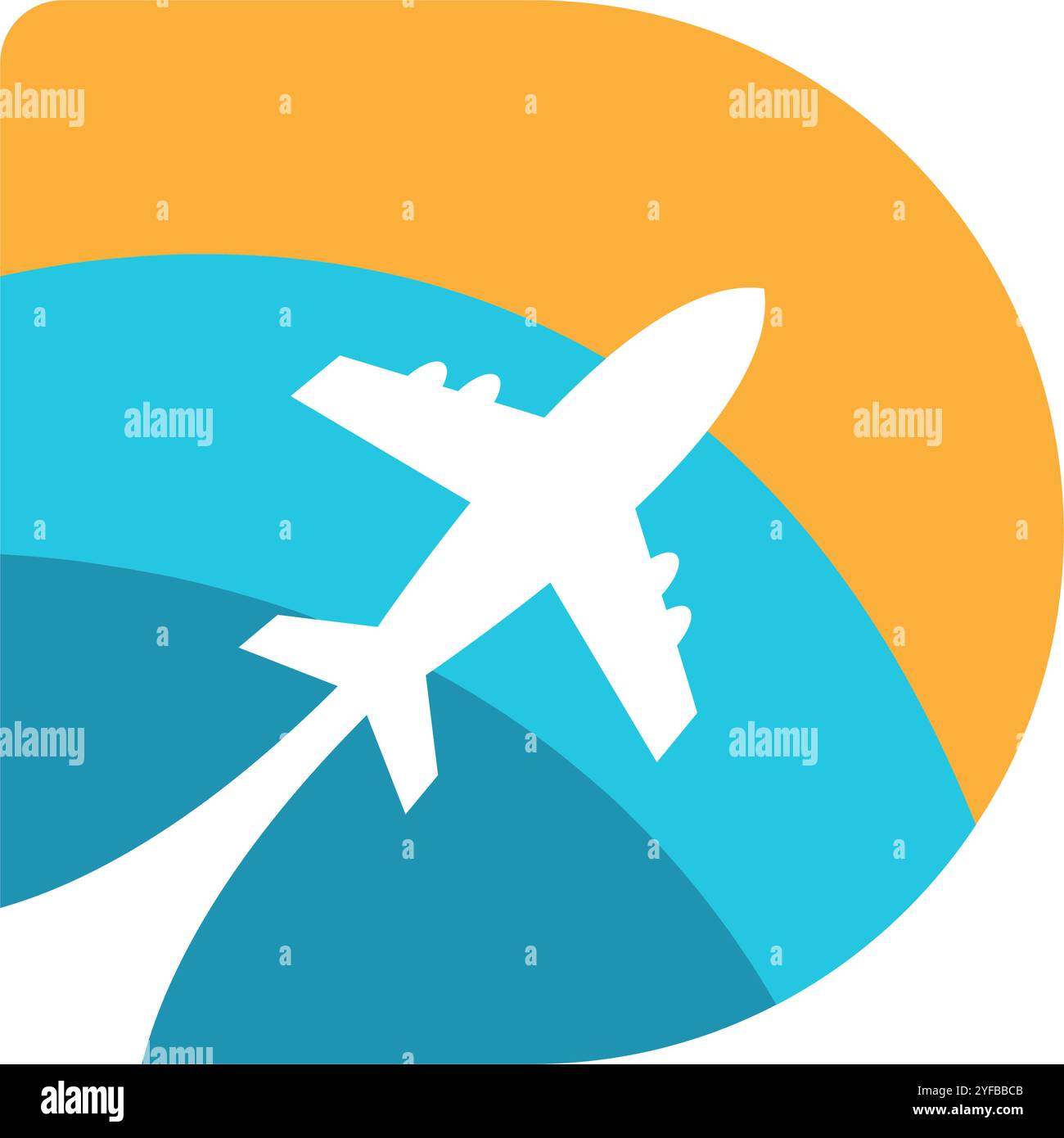 Plane logo icon design template Stock Vector