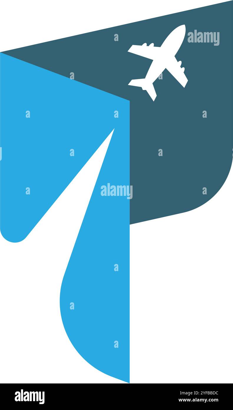 Plane logo icon design template Stock Vector