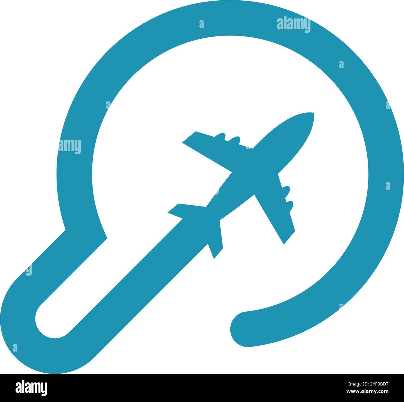 Plane logo icon design template Stock Vector