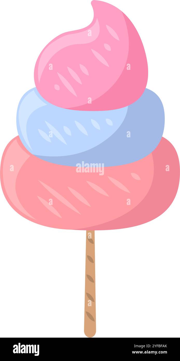 Soft pastel cotton candy Stock Vector Images - Alamy