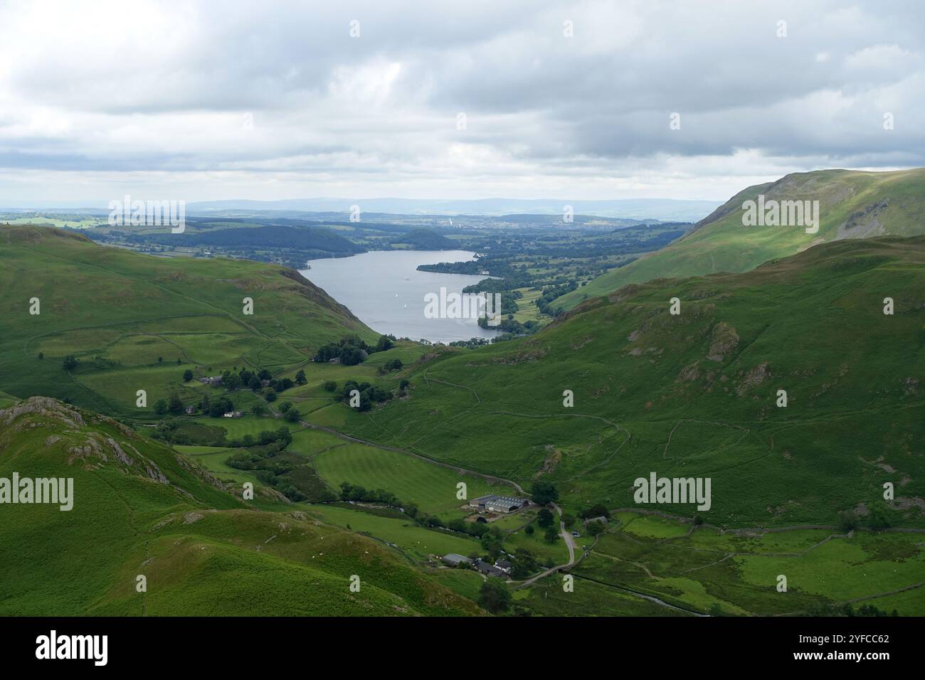 Howe Lake Ullswater Lake & Howe Grain from the Wainwright 'Beda Head' in ...