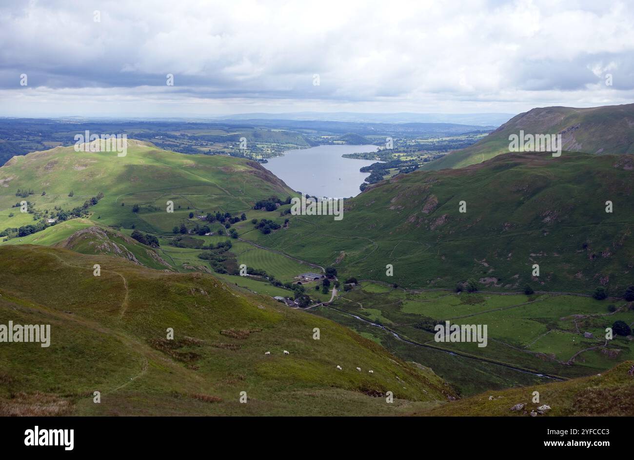 Howe Lake Ullswater Lake & Howe Grain from the Wainwright 'Beda Head' in ...