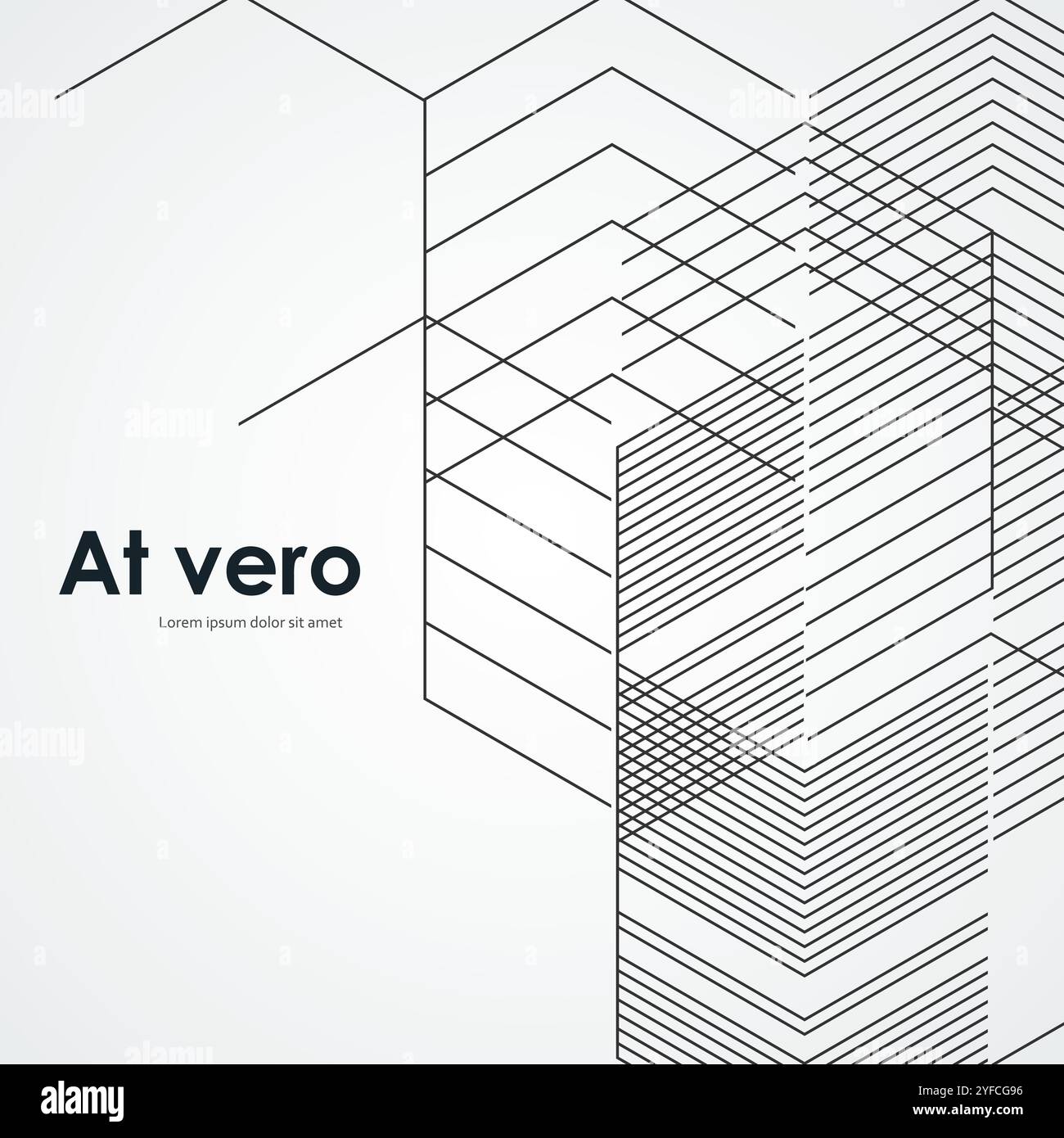 Abstract hexagonal background. Vector illustration Stock Vector