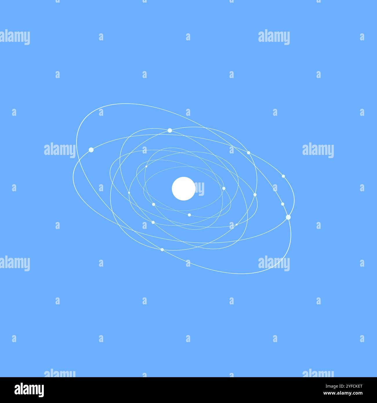 white background with abstract circles Stock Vector