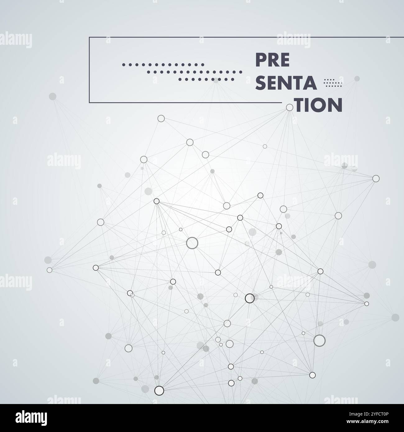 Modern abstract advertising concept. Vector connection. Finger pointing direction. Vector background abstract technology communication data science. Stock Vector