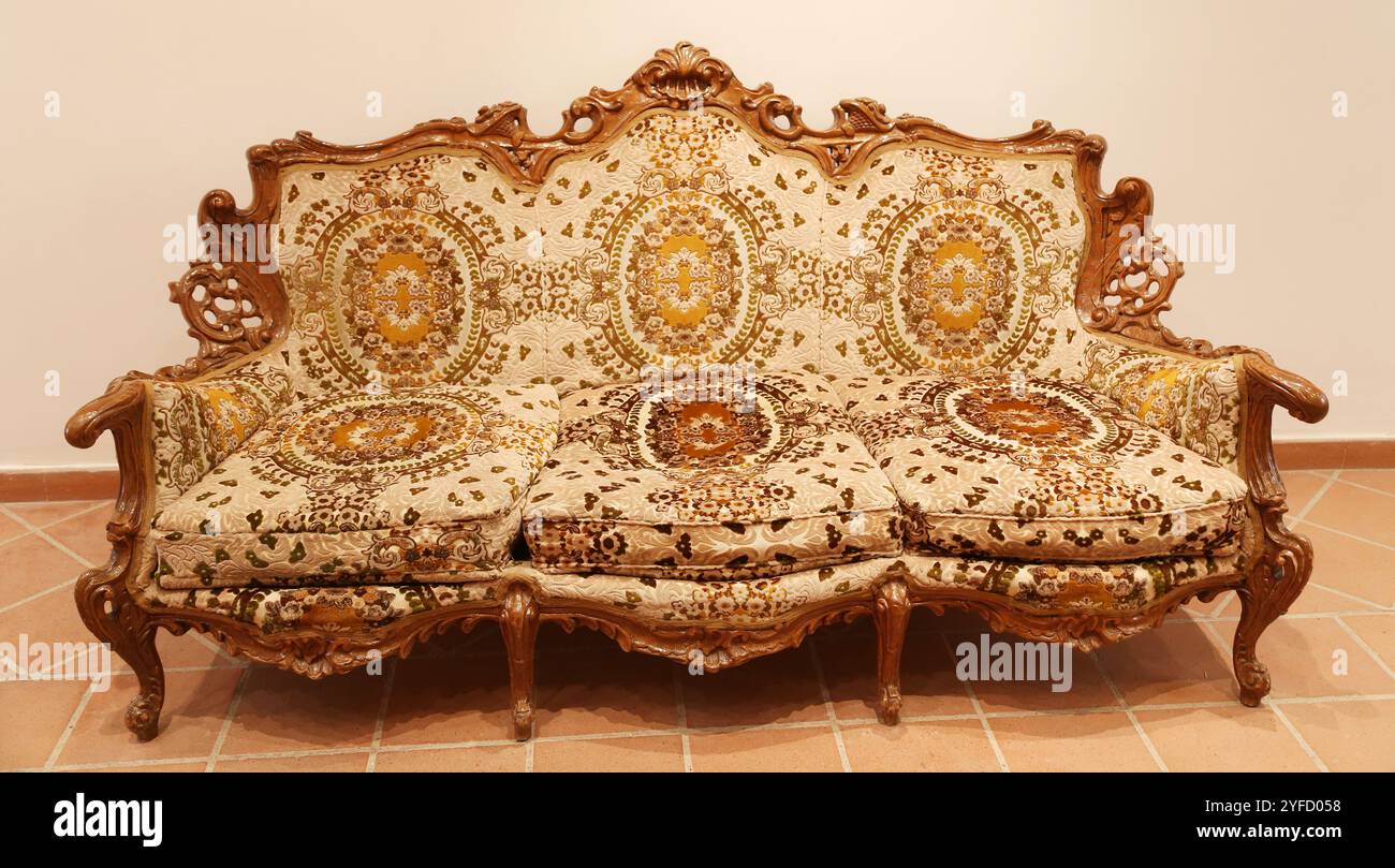 Luxury Interior . Carved Furniture. Isolated on a white background ...