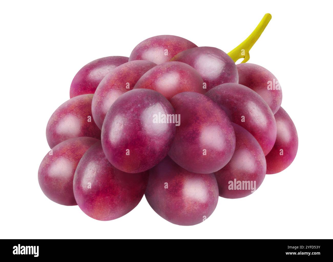 Fresh red grapes isolated on a white background Stock Photo