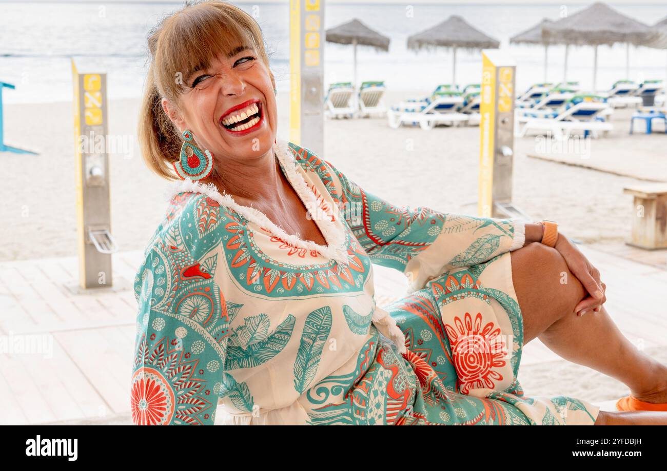 Mature lady happy and radiant hi-res stock photography and images - Alamy