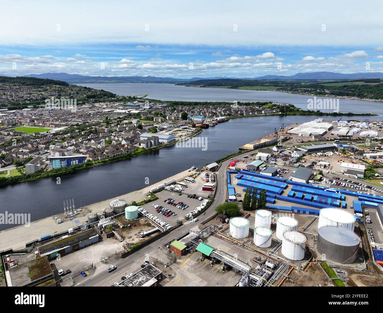 River ness aerial view hi-res stock photography and images - Alamy