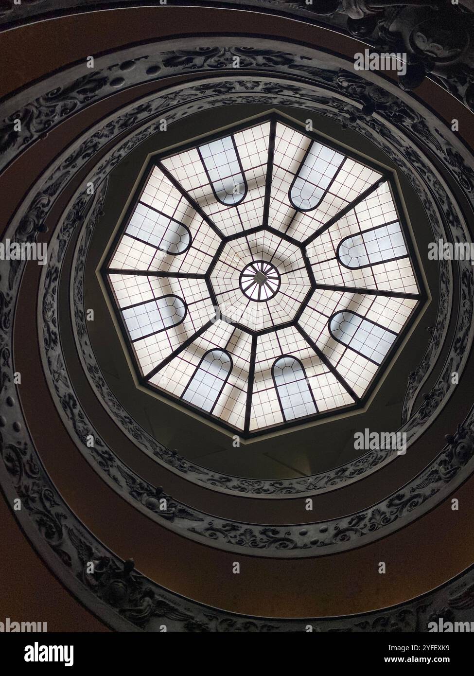 Bramante Staircase Vatican Museums - Smartphone Captured Stock Image