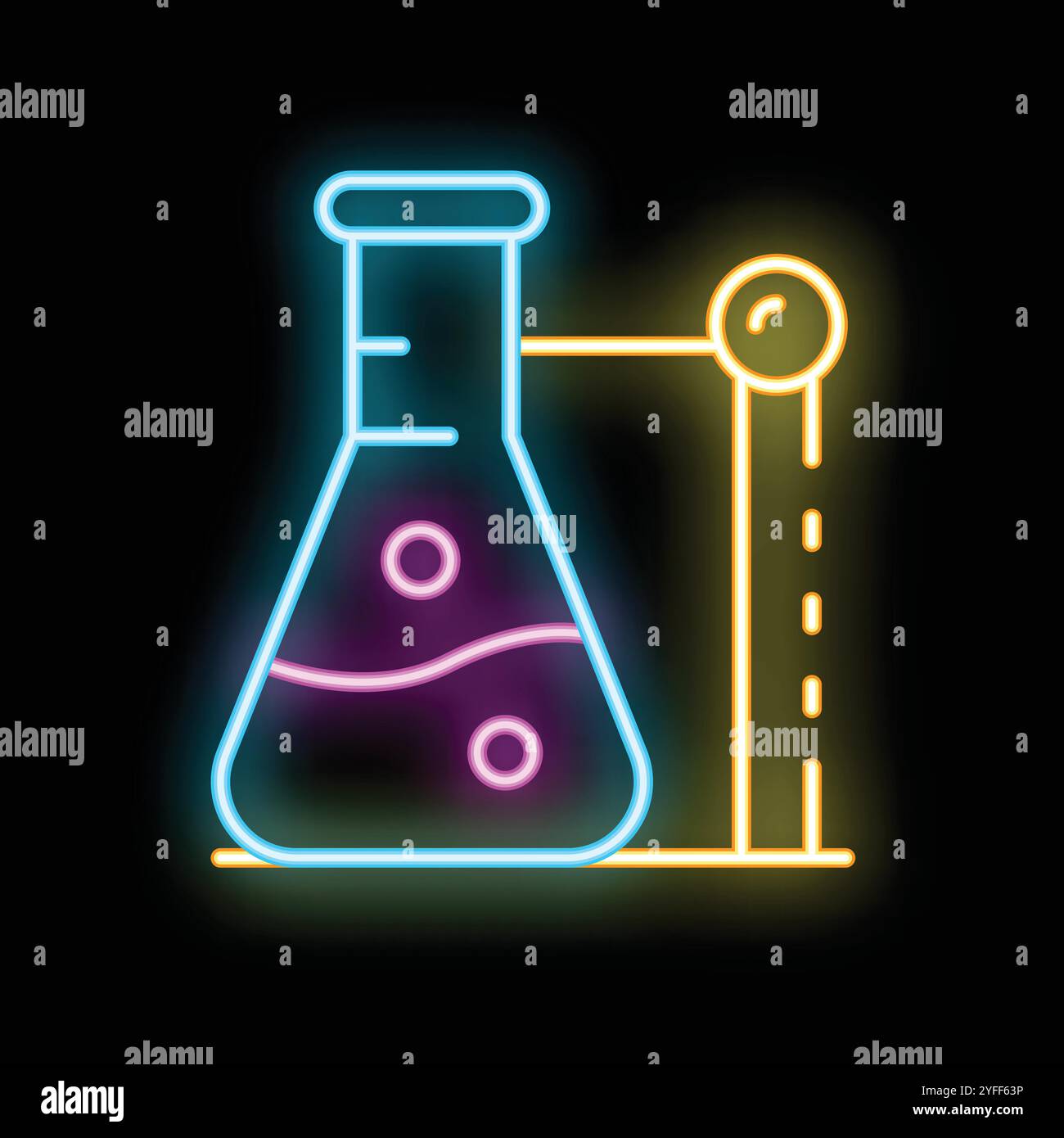 Laboratory flask boiling Stock Vector Images - Alamy