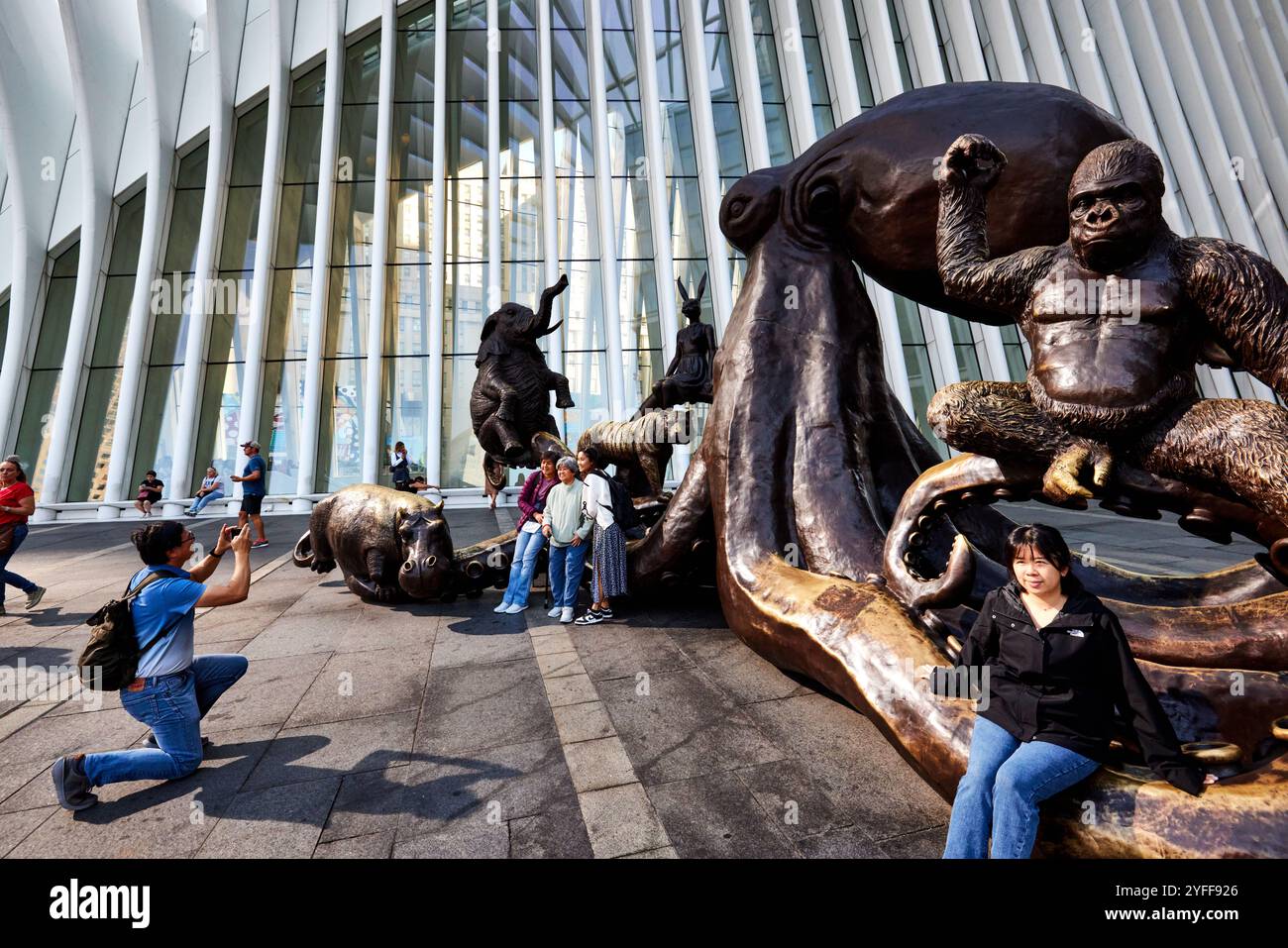 New York Wildlife Wonders by Gillie and Marc public interactive art Stock Photo