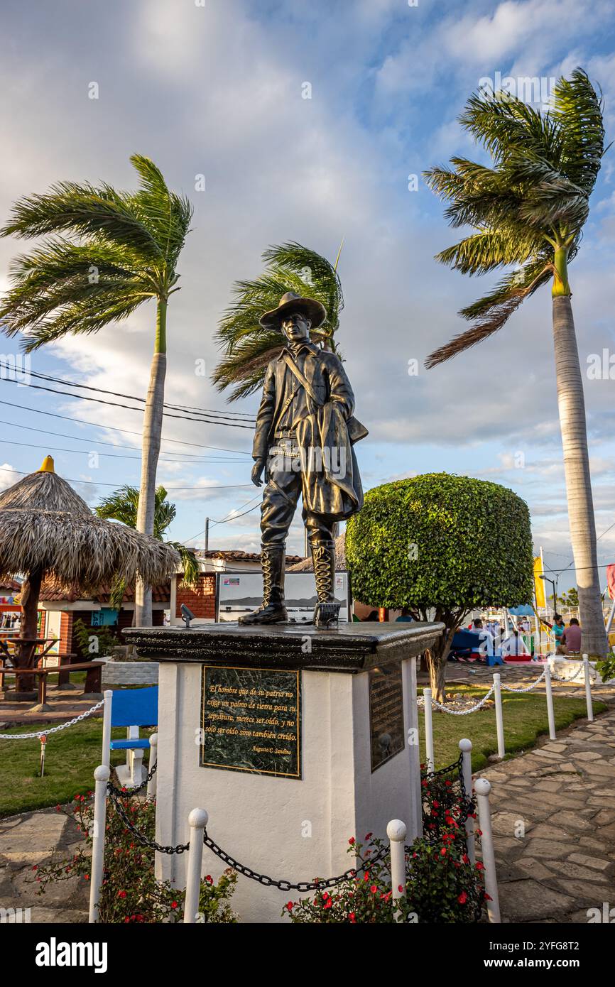 Nicaragua, Managua, Statue of Augusto C. Sandino Stock Photo