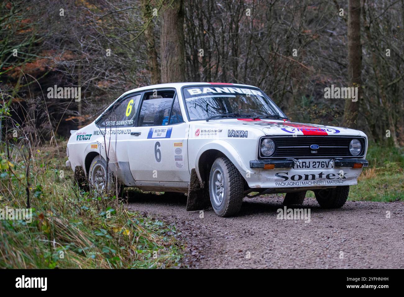 Steve Bannister & Callum Atkinson during the Malton Forest Rally hosted ...