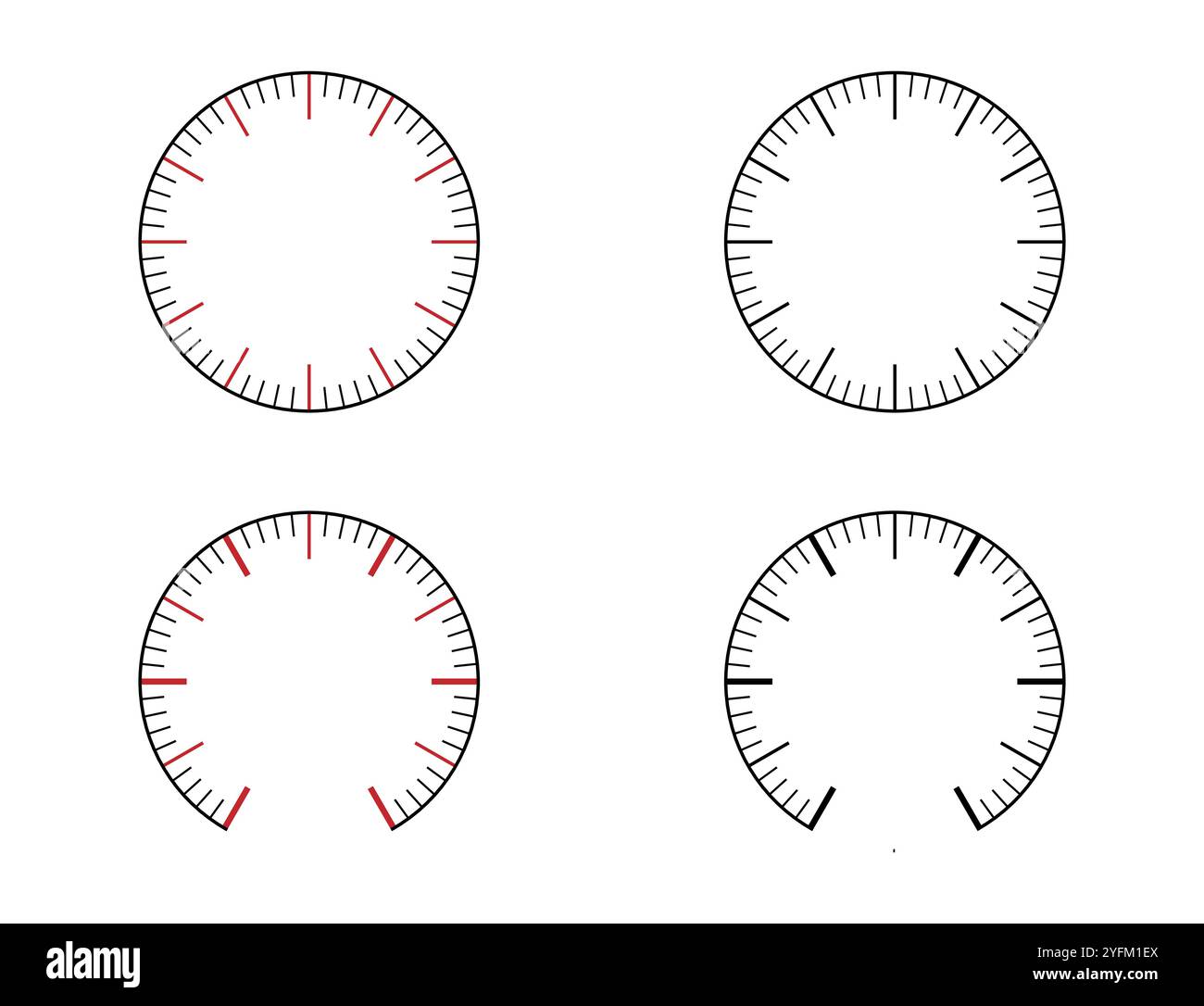 Line Drawing Potometer Pressure meter, Speedometer, Barometer navigator or indicator scale ...