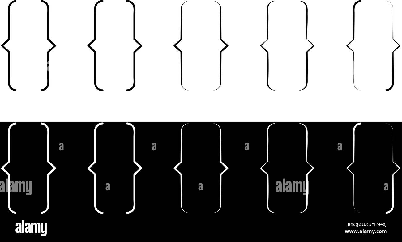 Block bracket Stock Vector Images - Alamy