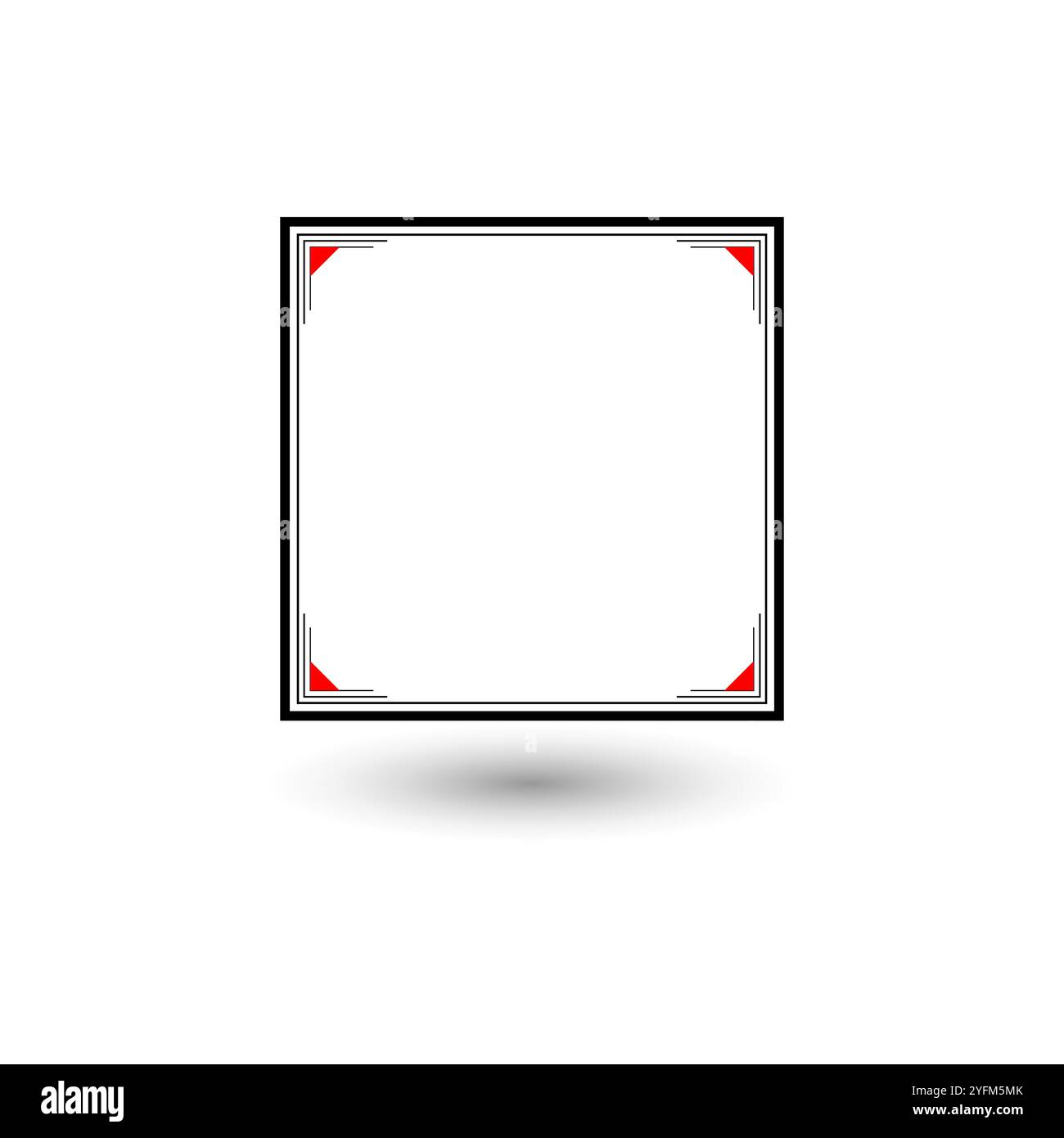 Empty photo frame blank Stock Vector Images - Alamy