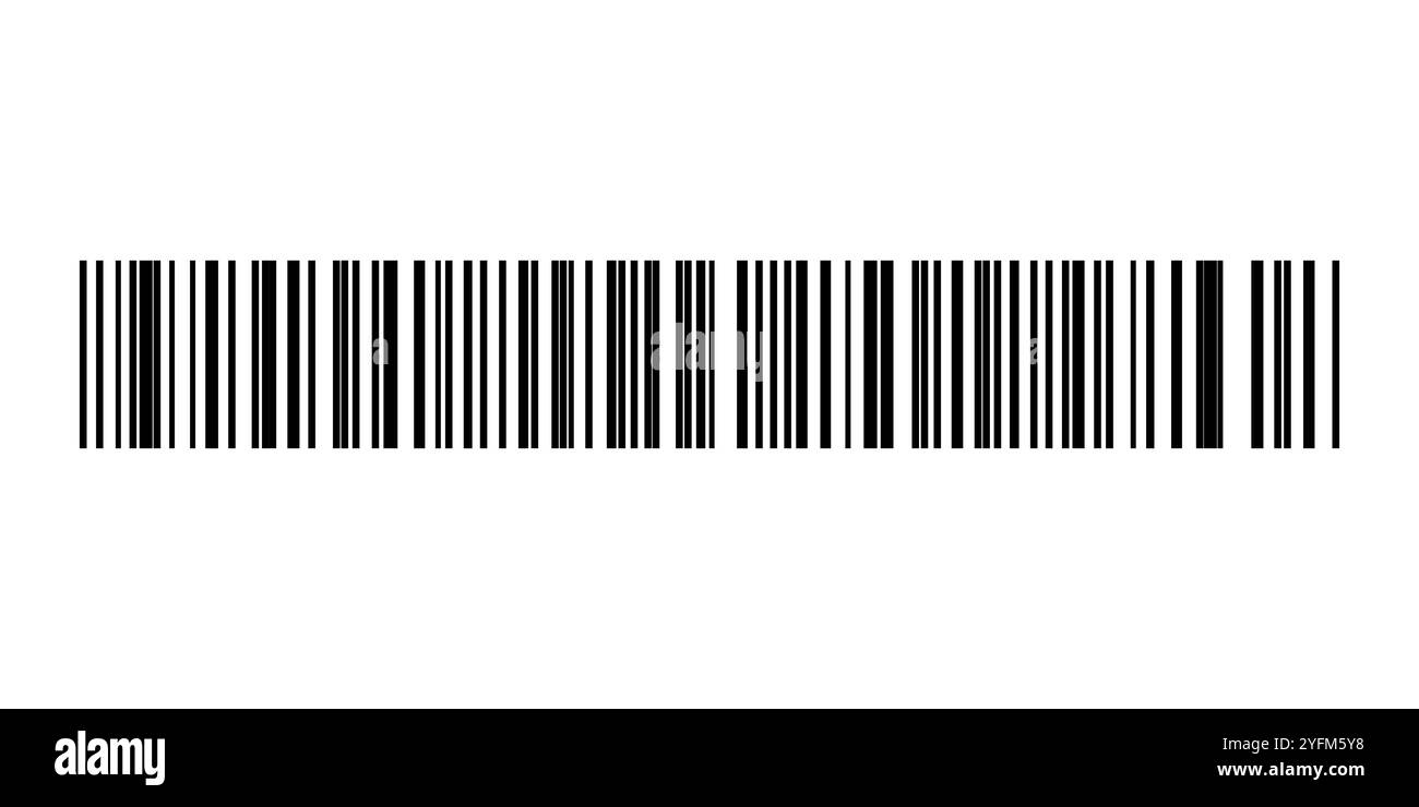 Simple barcode graphic displayed on background. Stock Vector