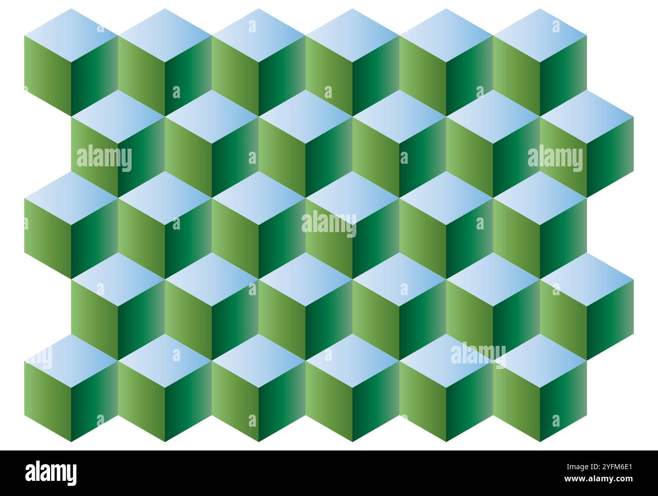 Cube icons. 3d colorful cube symbols. Stock Vector