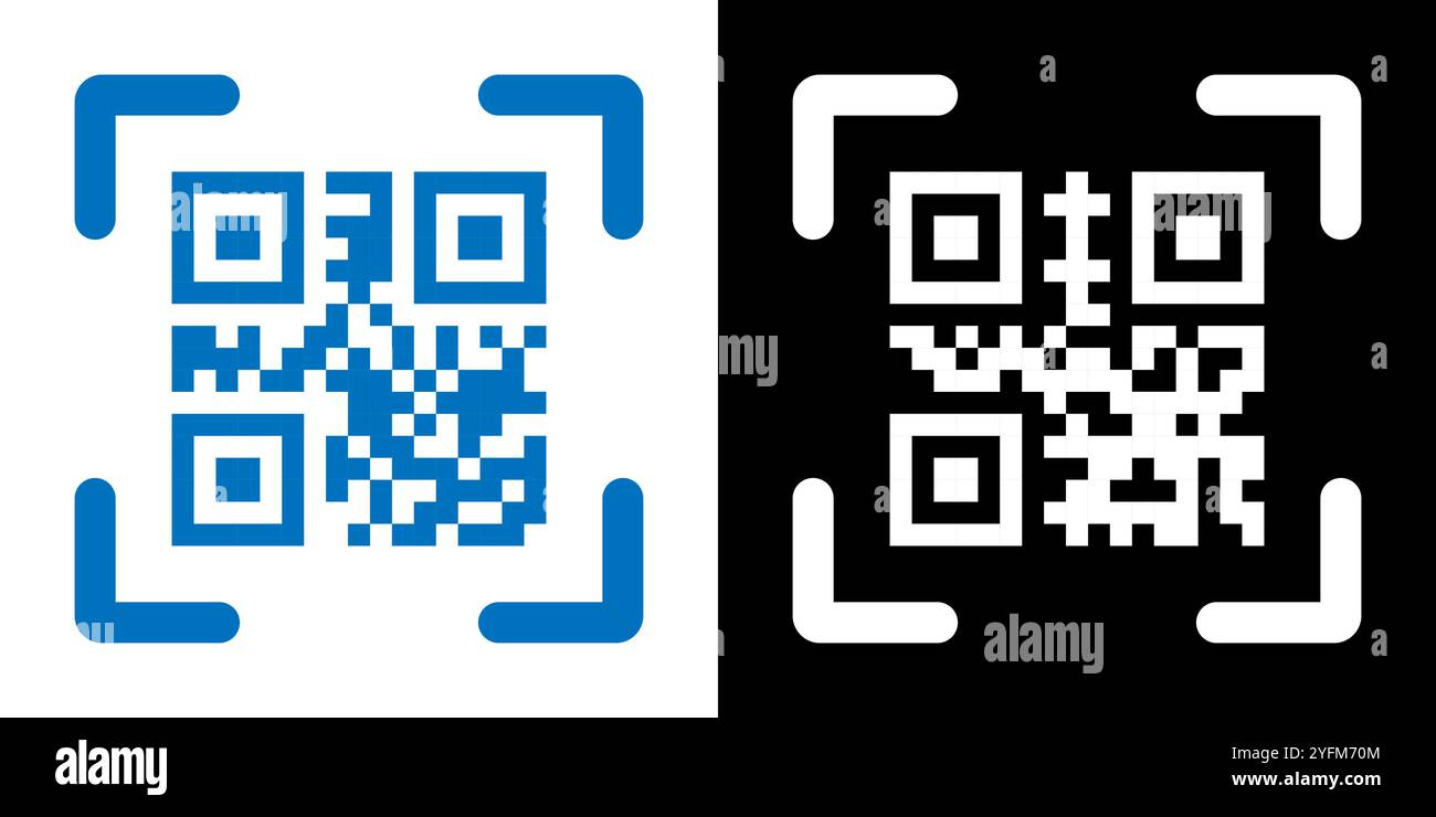 Fake QR code scan me vector illustration Stock Vector Image & Art - Alamy