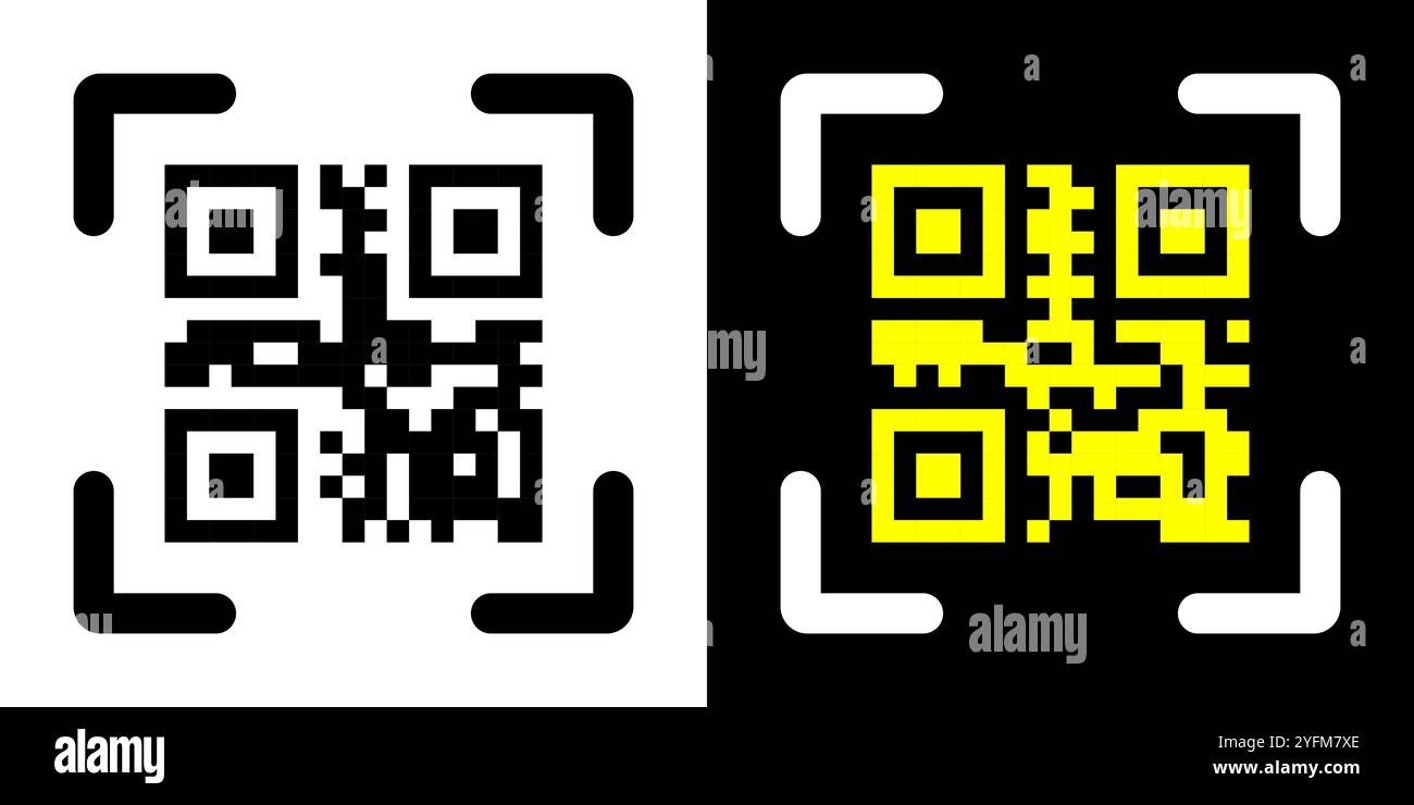 Fake QR code scan me vector illustration Stock Vector Image & Art - Alamy