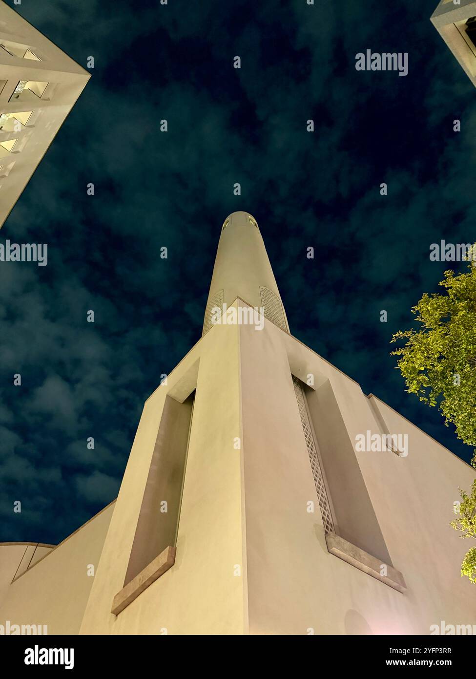 Night shot - Sky & the city - the sky is the limit ! - Smartphone Captured Stock Image