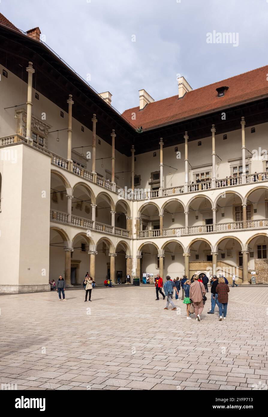 Cracow, Poland - October 1, 2023: The arcaded Renaissance-style ...