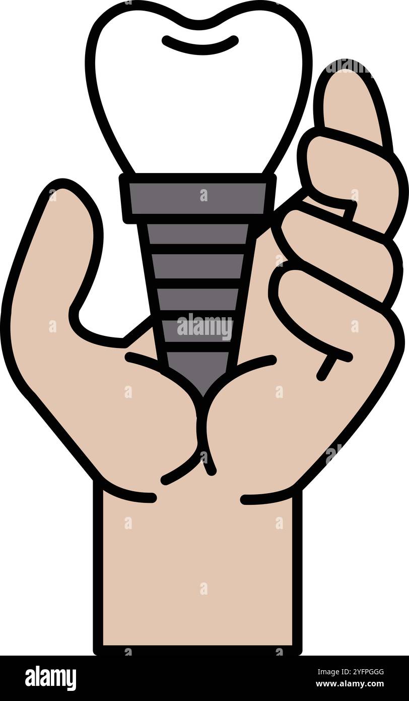 Tooth gum hand drawing Stock Vector Images - Alamy