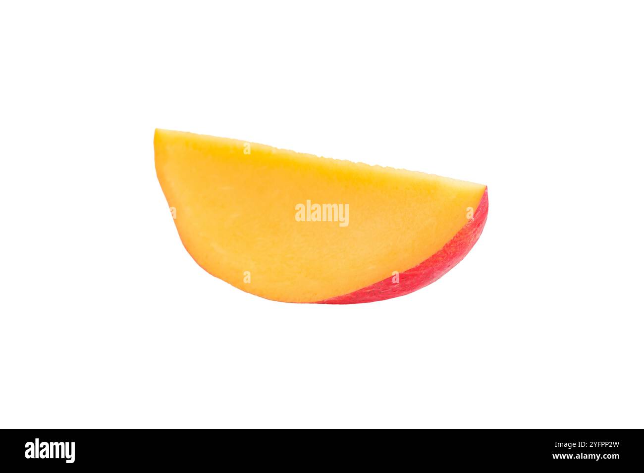 One mango slice isolated on white background Stock Photo - Alamy