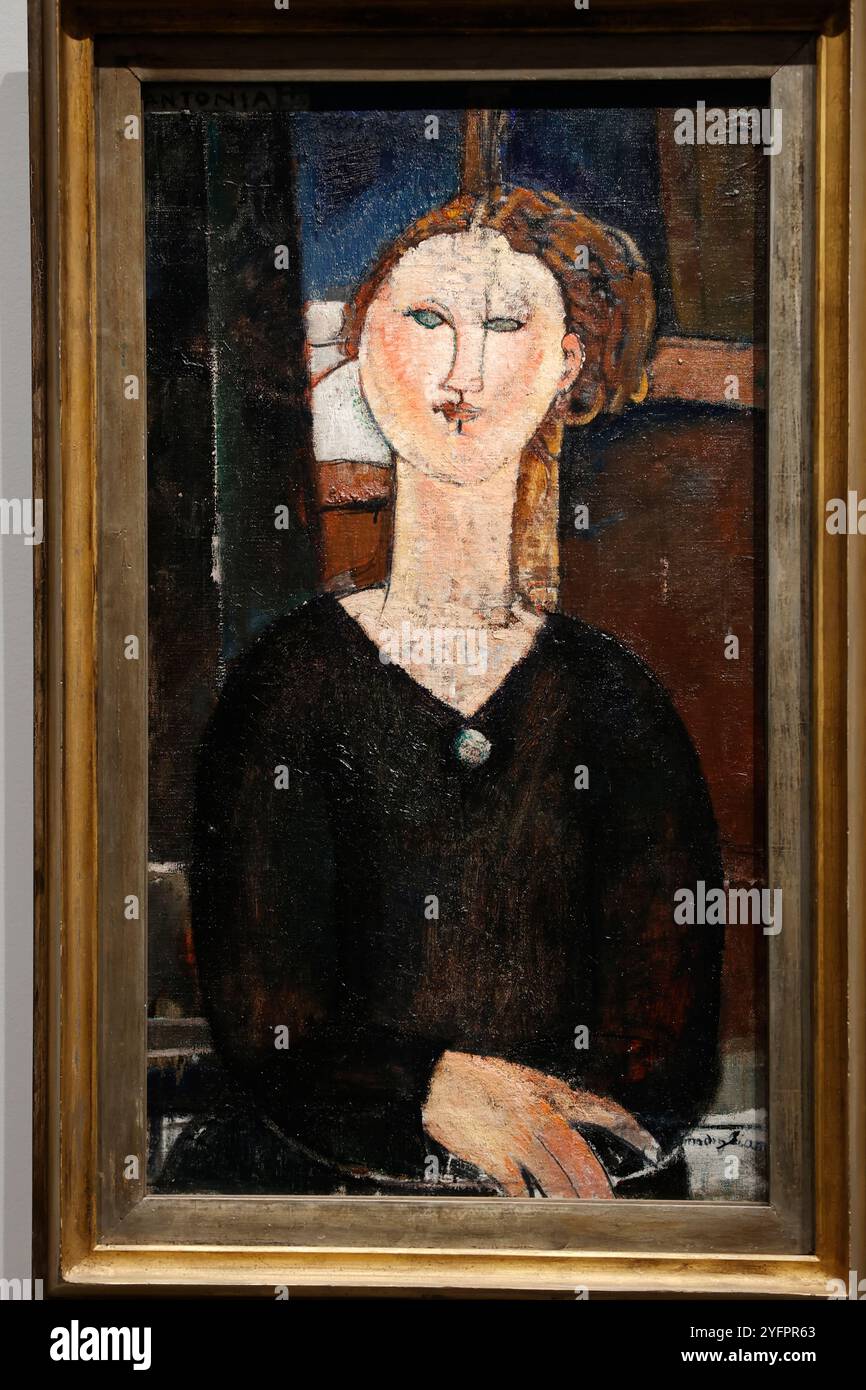 Orangerie museum, Paris, France.Amedeo Modigliani, Antonia, vers 1915 Stock Photo