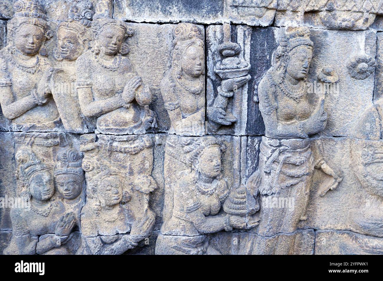 Borobudur, 9th-century Mahayana Buddhist temple. UNESCO World Heritage ...
