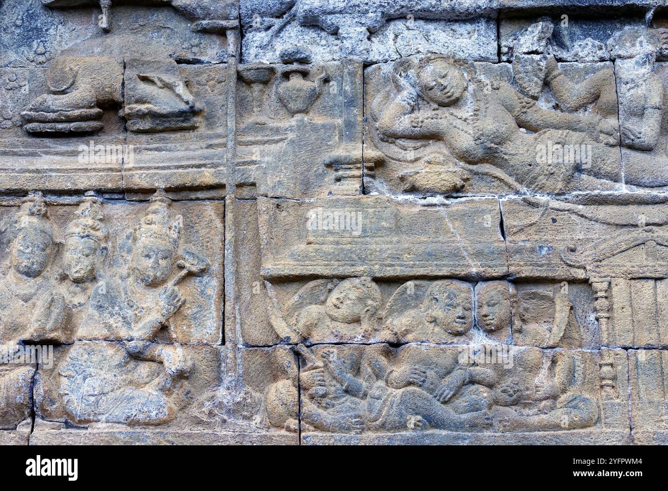 Borobudur, 9th-century Mahayana Buddhist temple. UNESCO World Heritage ...