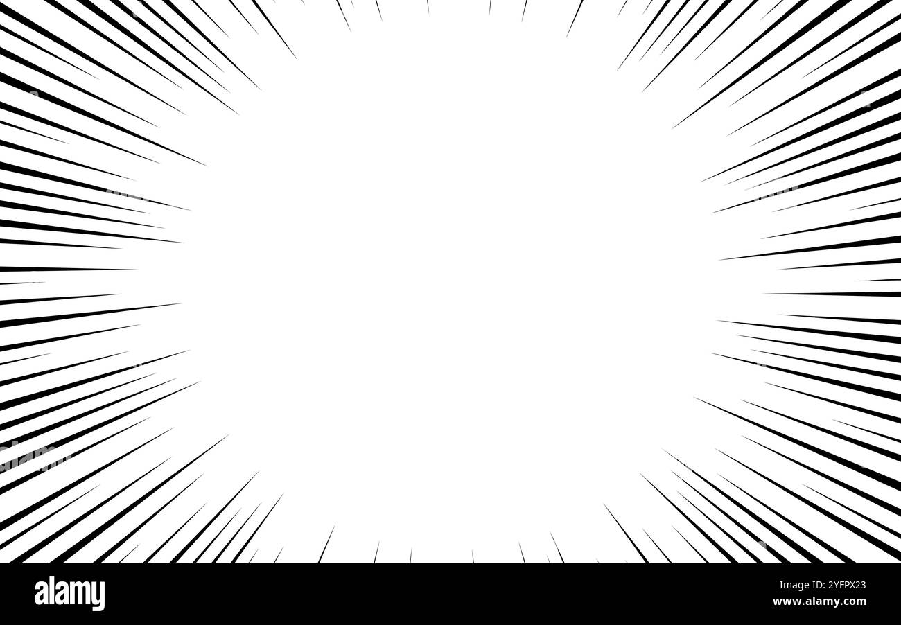 Manga comic concentrated lines hi-res stock photography and images - Alamy