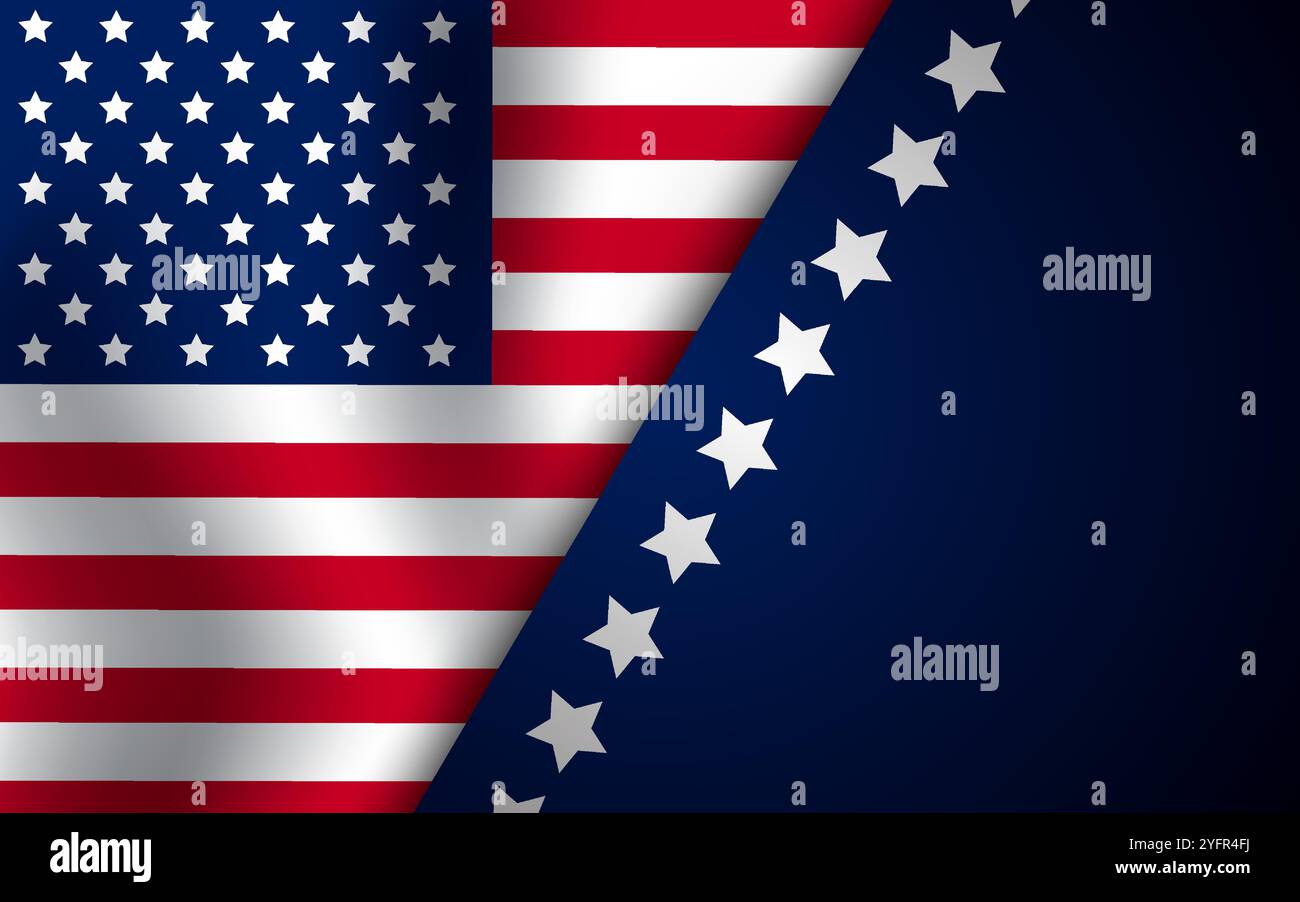 Happy Memorial Day Background or banner design template with US flag ...