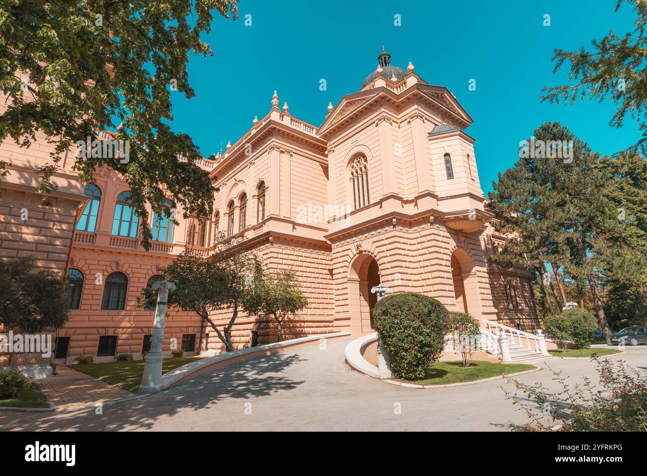 18 September 2024, Sremski Karlovci, Serbia: Facade of the Patriarchate ...