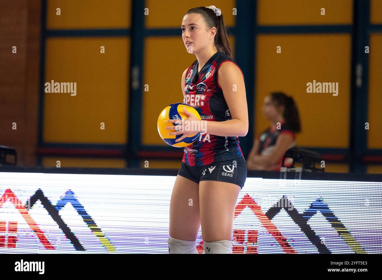 Alessandra Mistretta during Volley Bergamo 1991 vs Megabox Ond. Savio Vallefoglia, Volleyball Italian Serie A1 Women match in Treviglio (BG), Italy, November 03 2024 Stock Photo