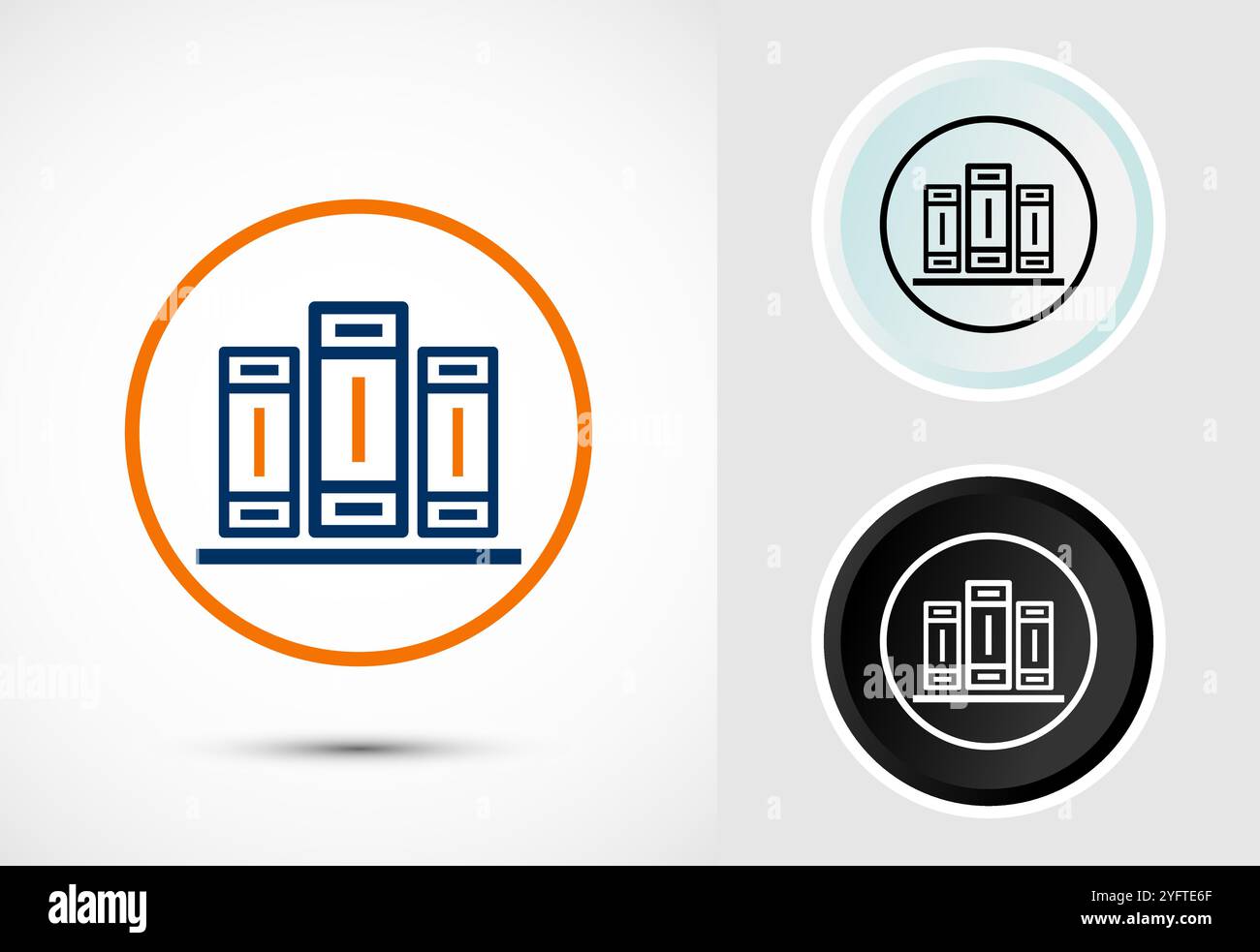 Book Icon Design Illustration, Book Icon For Apps and Websites Stock ...