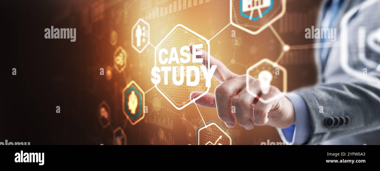 In the social and life sciences a case study concept Stock Photo