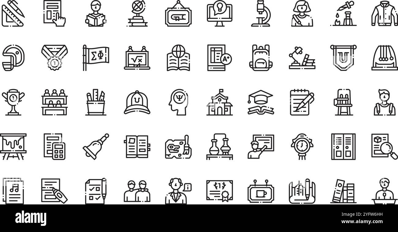 High-Quality Vector Icons Collection with Editable Stroke. Ideal for Professional and Creative Projects. Stock Vector