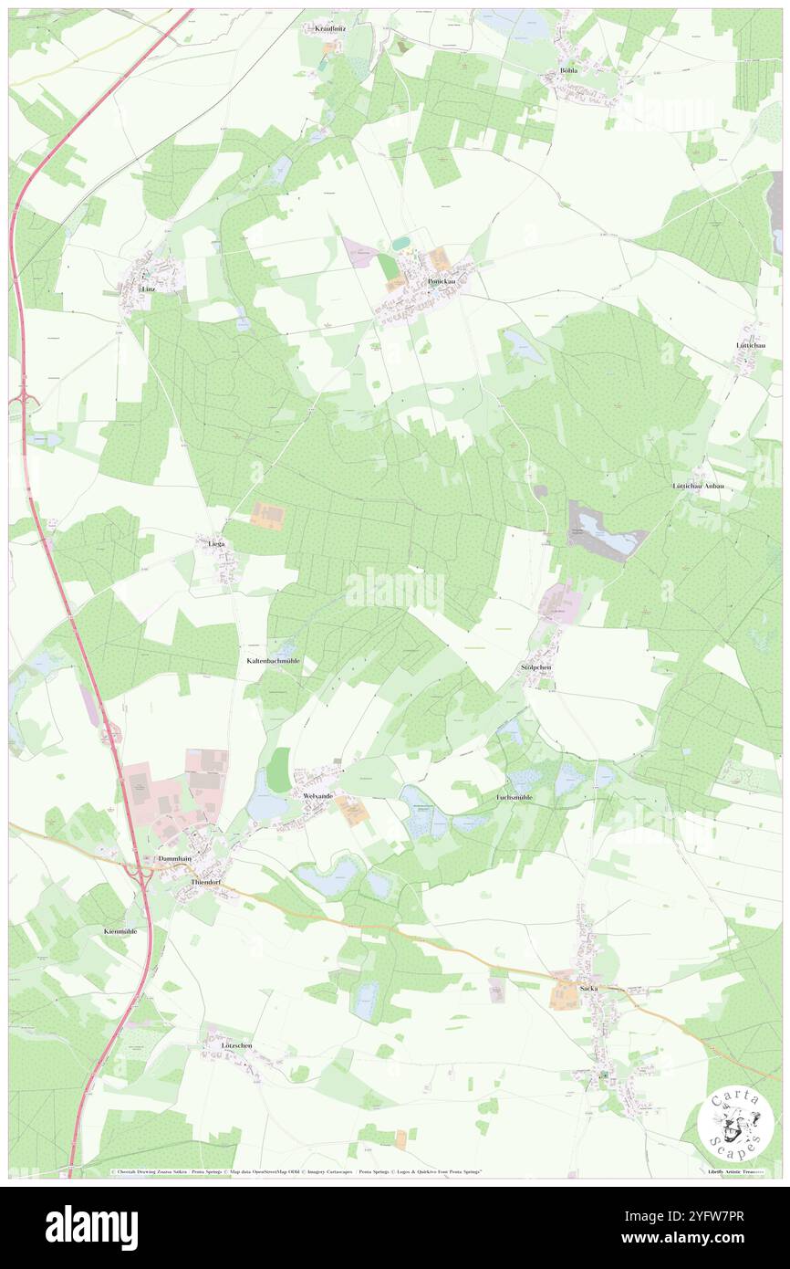 Wolfsberg, DE, Germany, Saxony, N 51 19' 0'', N 13 46' 0'', map, Cartascapes Map published in 2024. Explore Cartascapes, a map revealing Earth's diverse landscapes, cultures, and ecosystems. Journey through time and space, discovering the interconnectedness of our planet's past, present, and future. Stock Photo