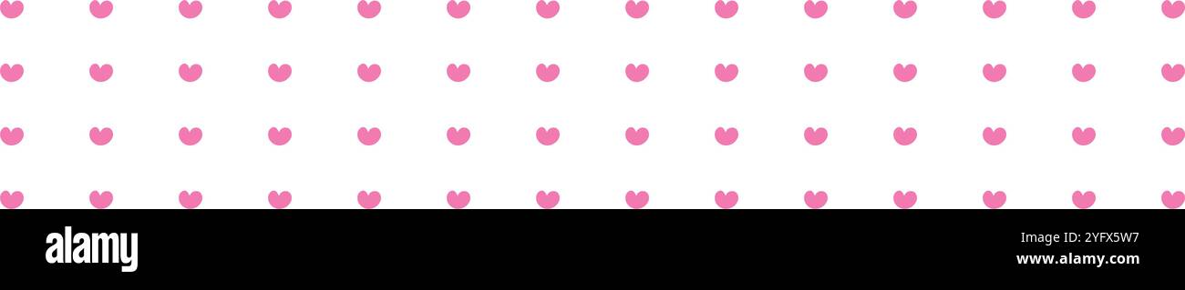 Seamless heart pattern with a cute pink texture. Love themed background ...
