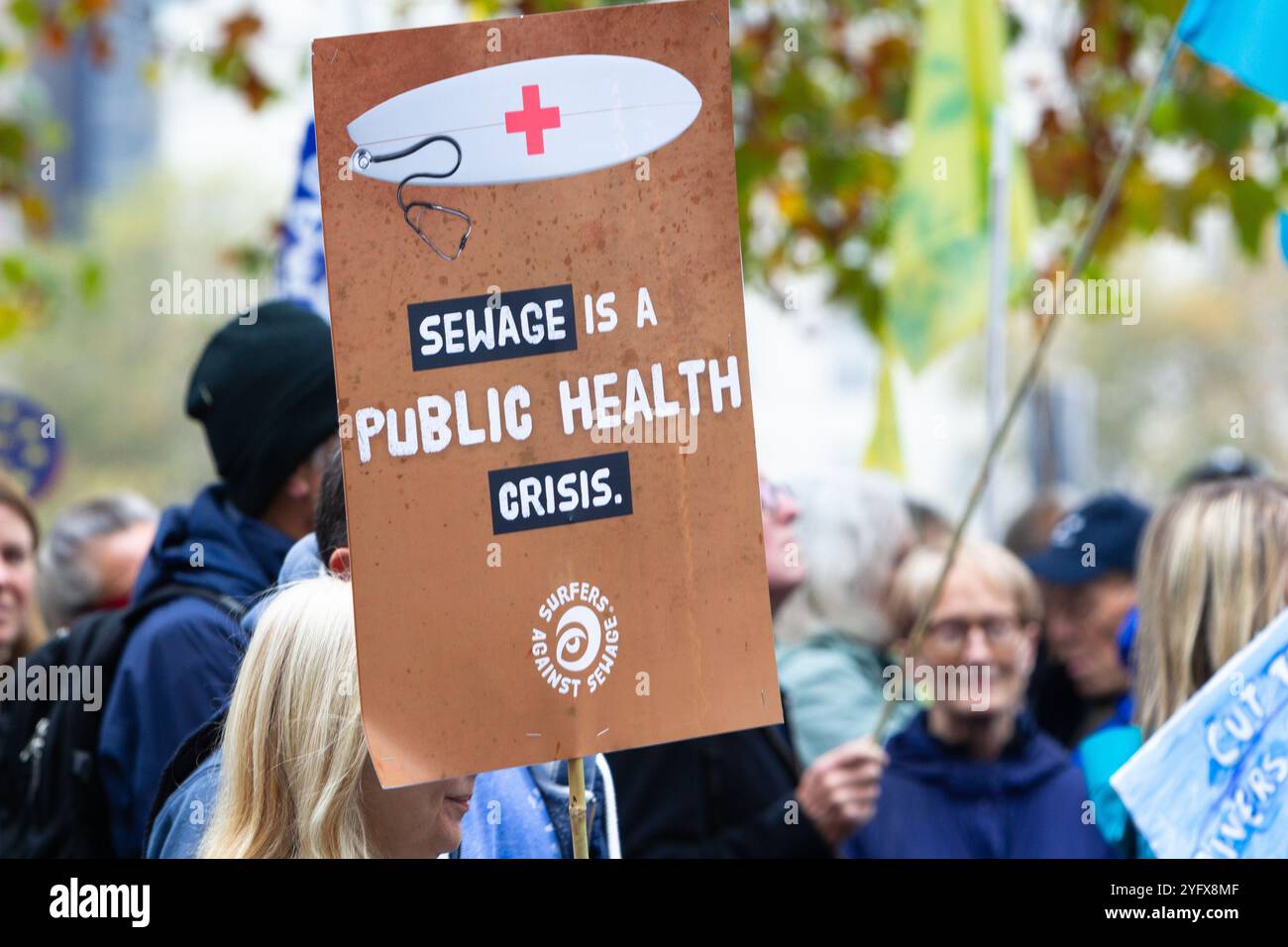 The March for Clean Water, London, UK, 3 November 2024 Stock Photo