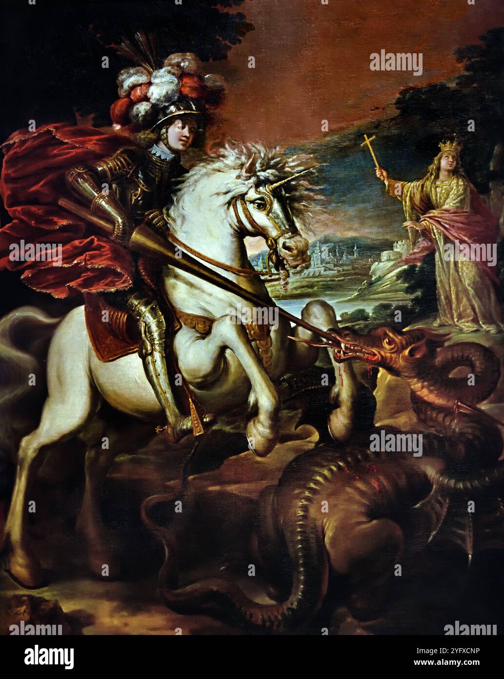 Fight of saint george and the dragon hi-res stock photography and ...
