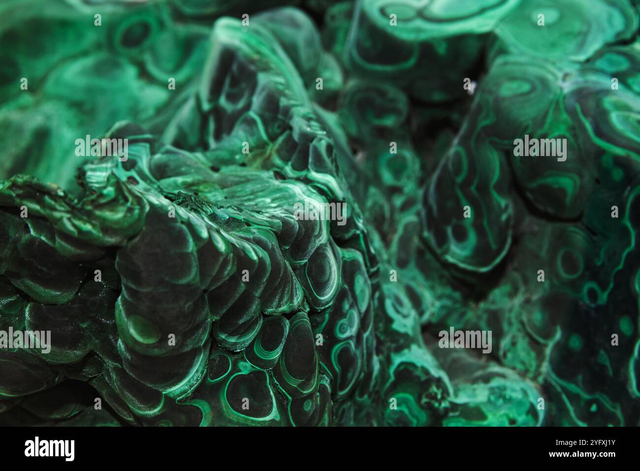 Natural malachite structure, it is a copper carbonate hydroxide mineral ...